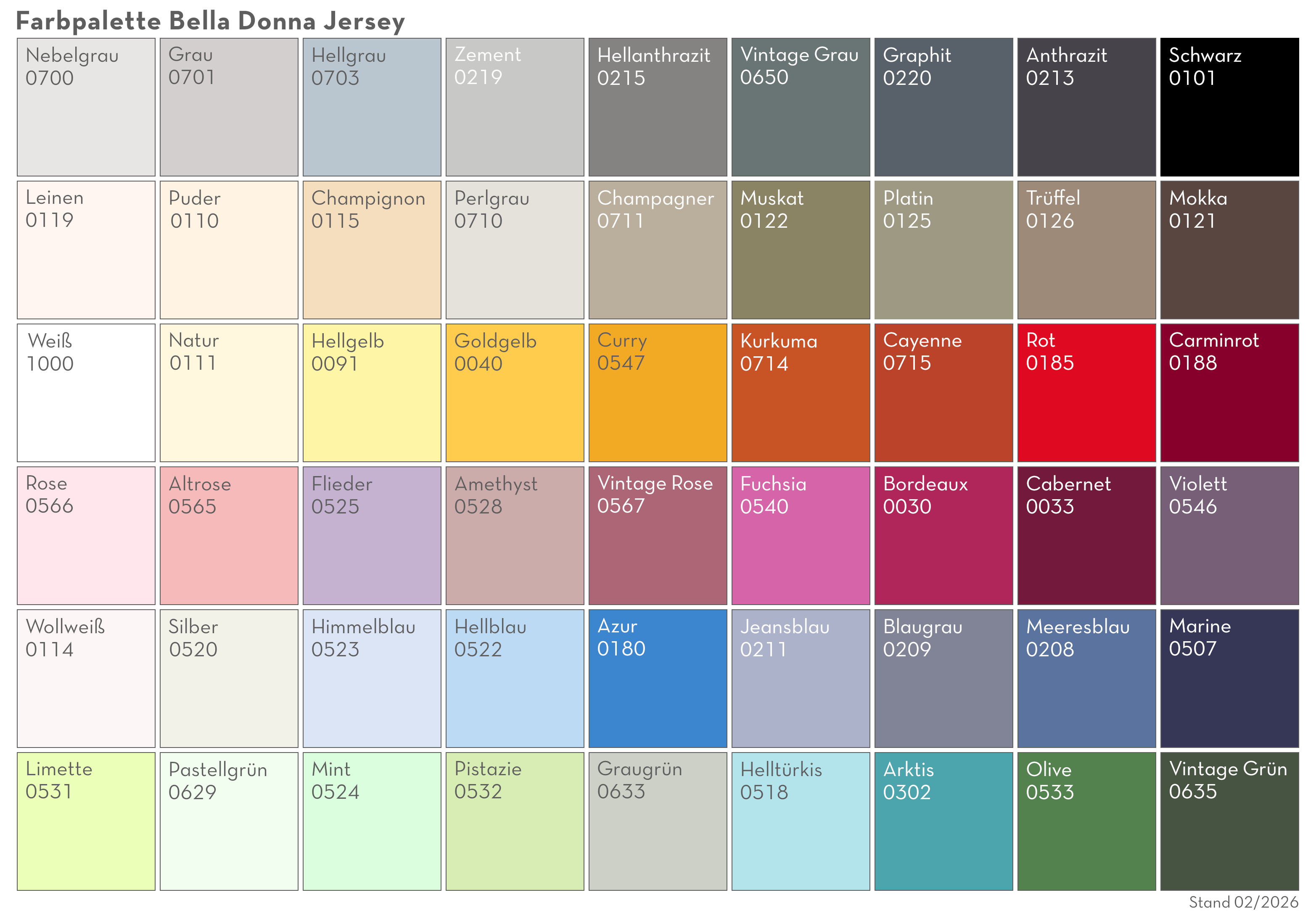 Spannbettlaken - Bella Donna - Jersey